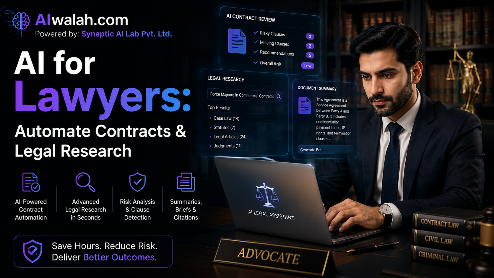 AI for Lawyers: Automate Contracts & Legal Research