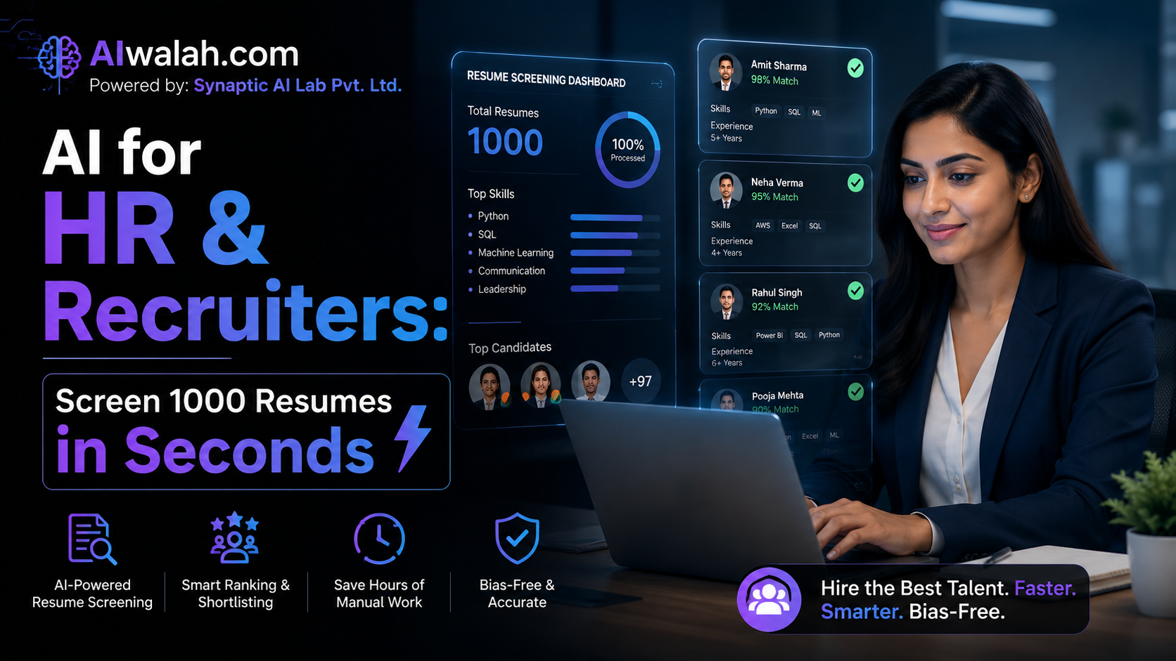 AI for HR & Recruiters: Screen 1000 Resumes in Seconds