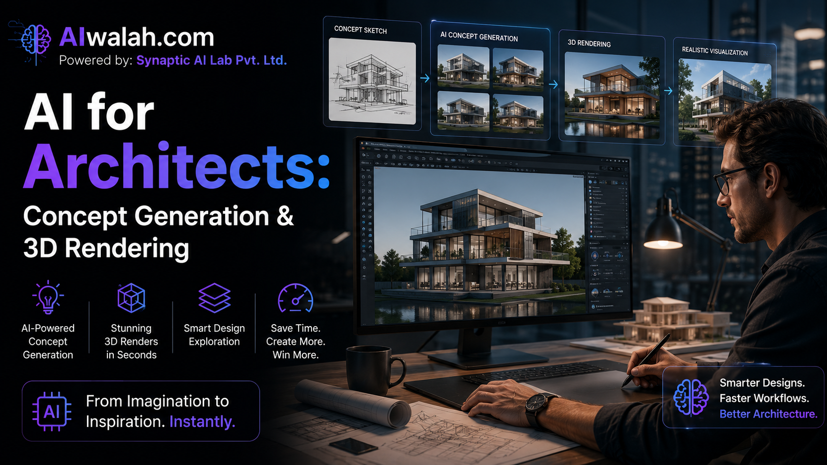 AI for Architects: Concept Generation & 3D Rendering