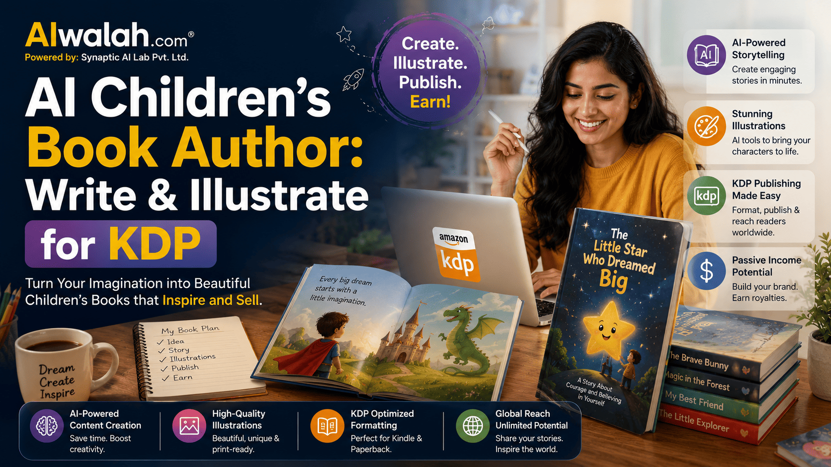 AI Children's Book Author: Write & Illustrate for KDP