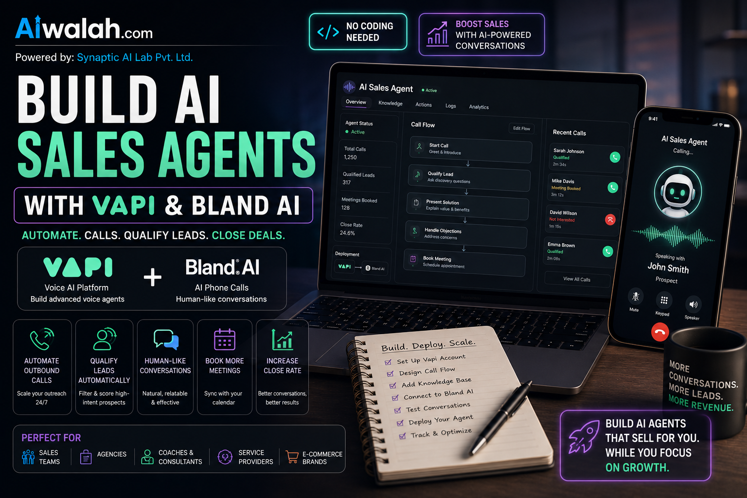 Build AI Sales Agents with Vapi & Bland AI