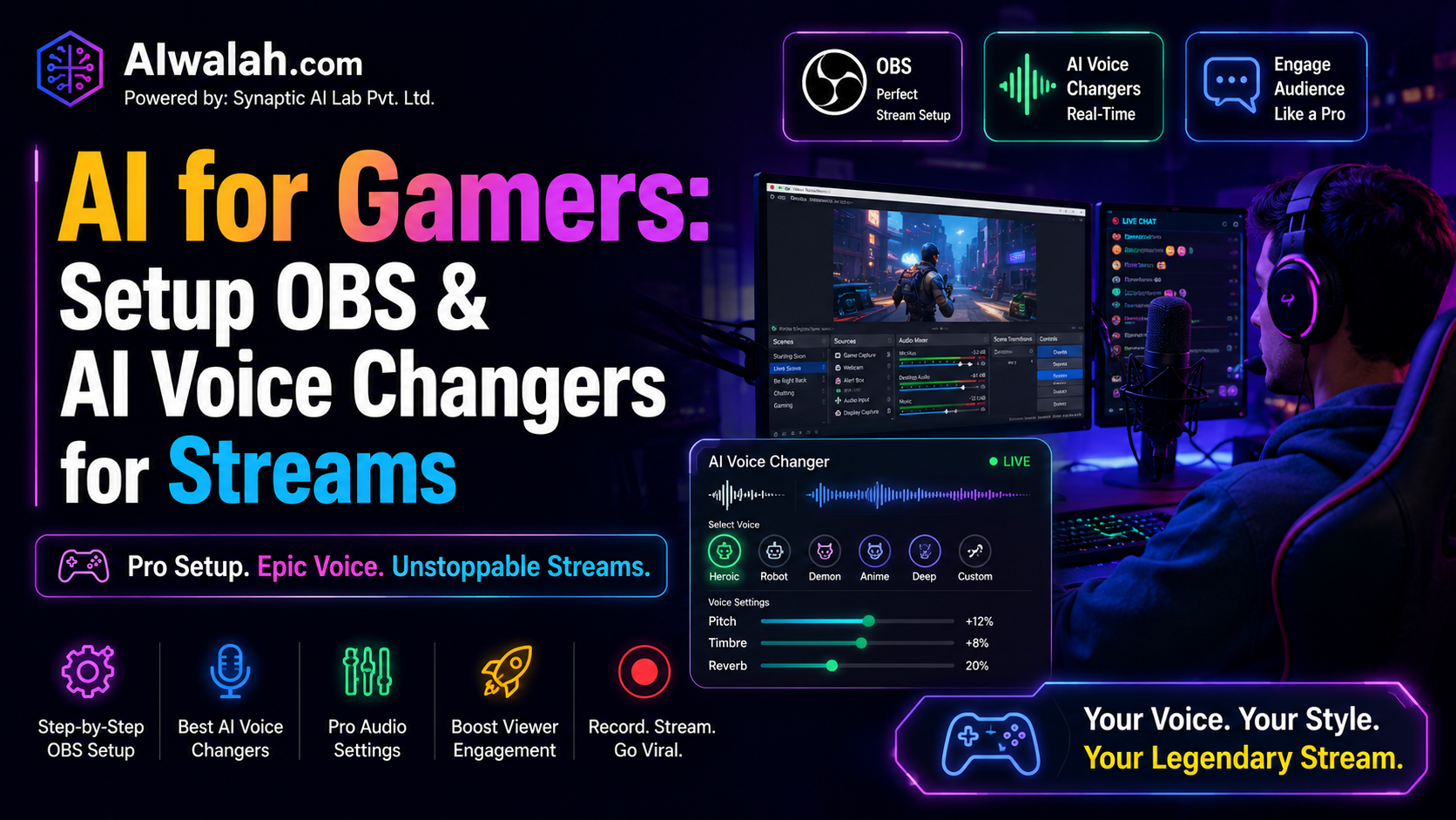AI for Gamers: Setup OBS & AI Voice Changers for Streams